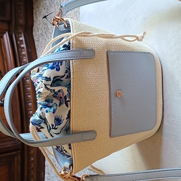 LAUREN CONRAD WOMEN'S BLUE & CREAM PURSE - Picture 3 of 16